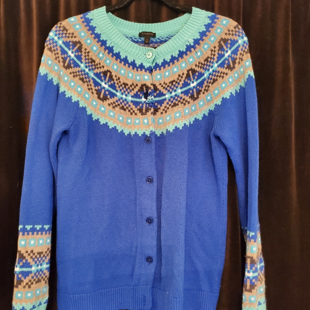 Talbots size Large Fair Isle sweater
